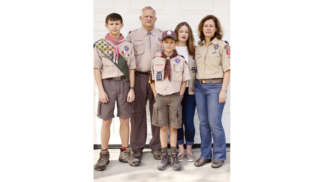 <strong>All-American affair: </strong>Malik's photographs include images of boy scout groups and a compound-specific phone directory.