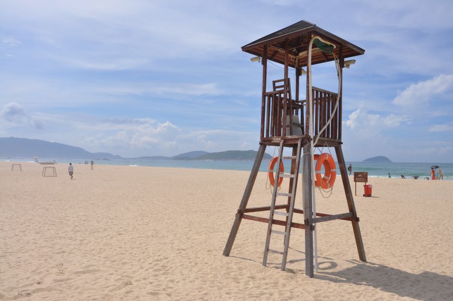 <strong> Yalong Bay:</strong> A lifesaver's station at Yalong Bay on the coast of Hainan Island, in southern China. "I think many people, when we are young, we know that Hainan is a very beautiful place, so I think for many people they have a little dream to go to Hainan," says Sichuan tourist Thomas Liu.  