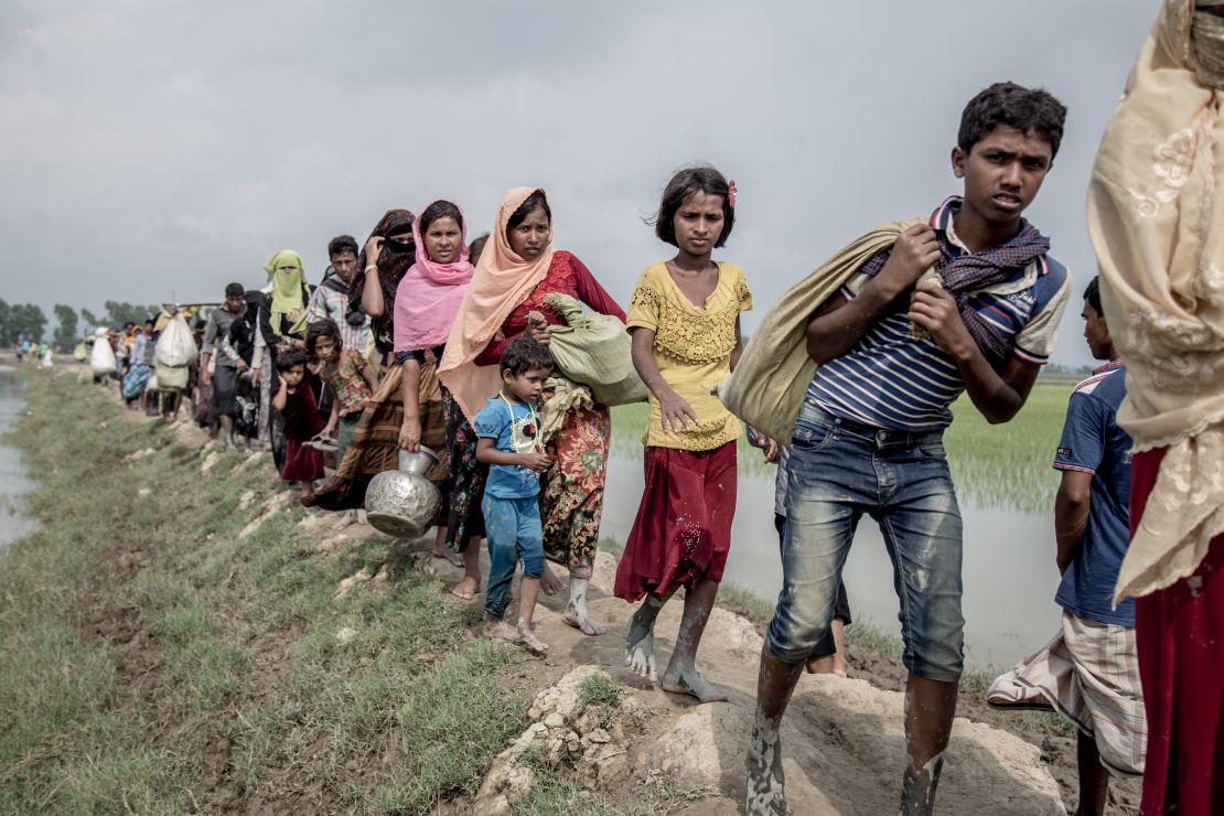 Tens of thousands of Rohingya refugees continue to arrive in Bangladesh by the day.