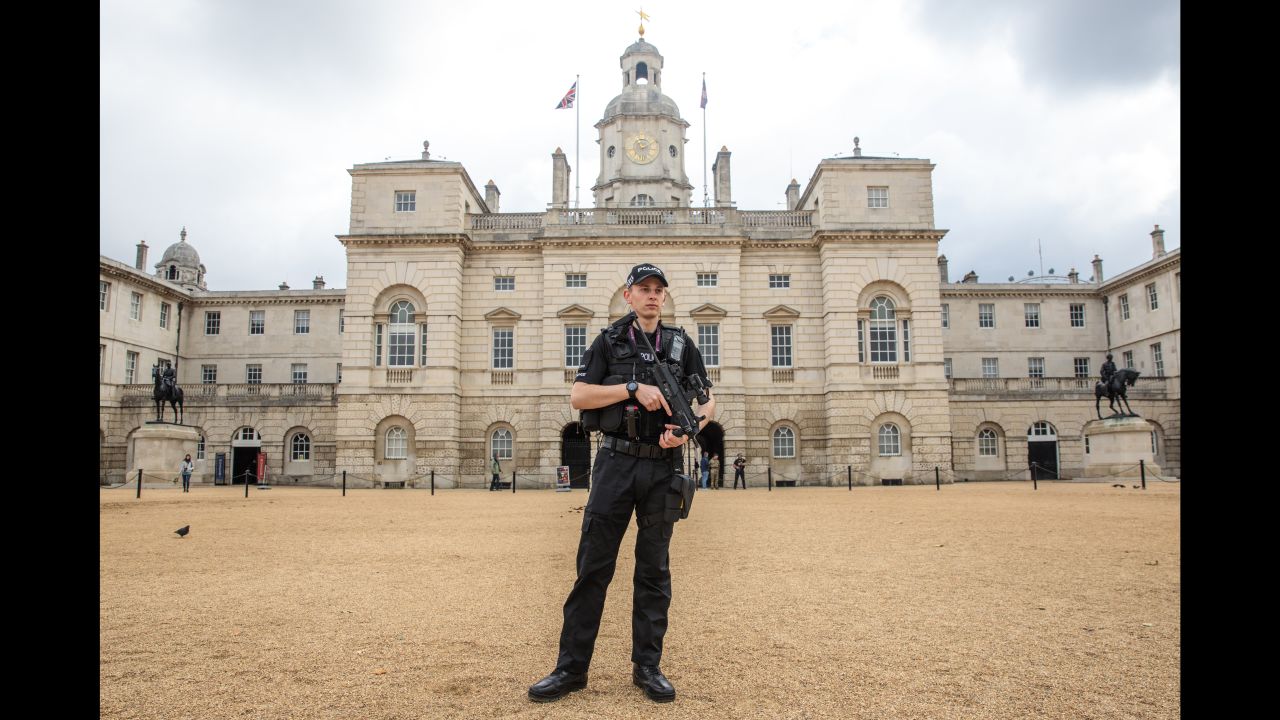 An increased police presence was noticeable in the British capital over the weekend. 