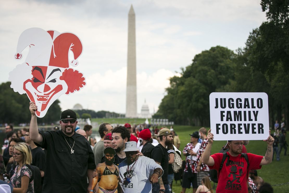 Juggalos at the rally stressed their focus on community and inclusiveness.