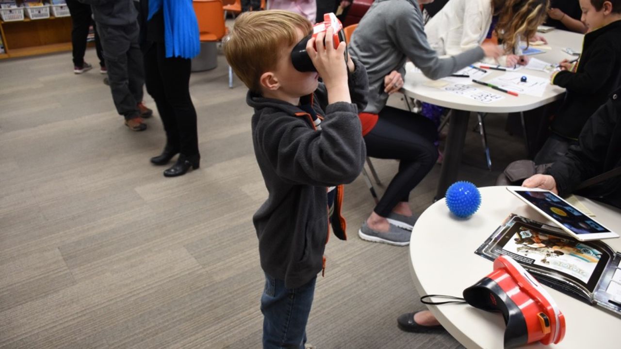 At a makerspace in Ontario, VR is used as a tool for learning.