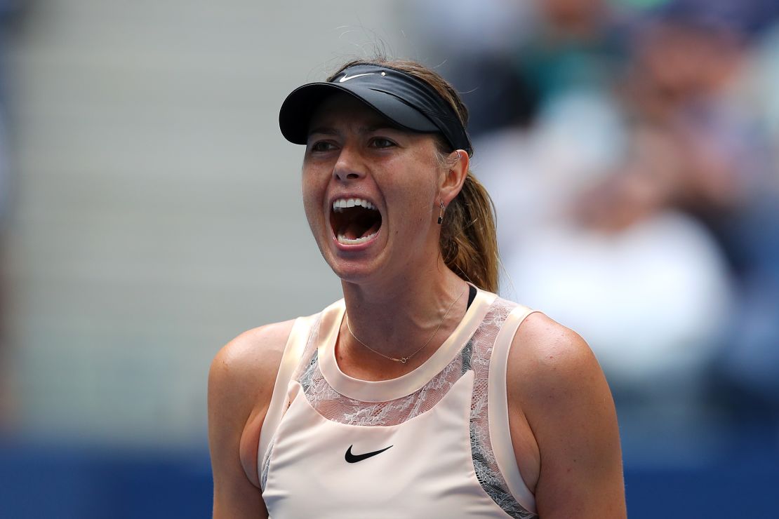 Sharapova was knocked out in round 16 of the US Open -- her first grand slam since her return from a drugs ban