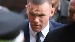 Wayne Rooney arrives at Stockport Magistrates Court on Monday