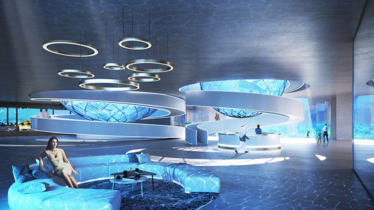 <strong>The Floating Venice:</strong> It will be split over four decks -- one of which will be submerged under the sea and feature an underwater lobby, bedrooms and restaurants -- all offering spectacular views of marine life.