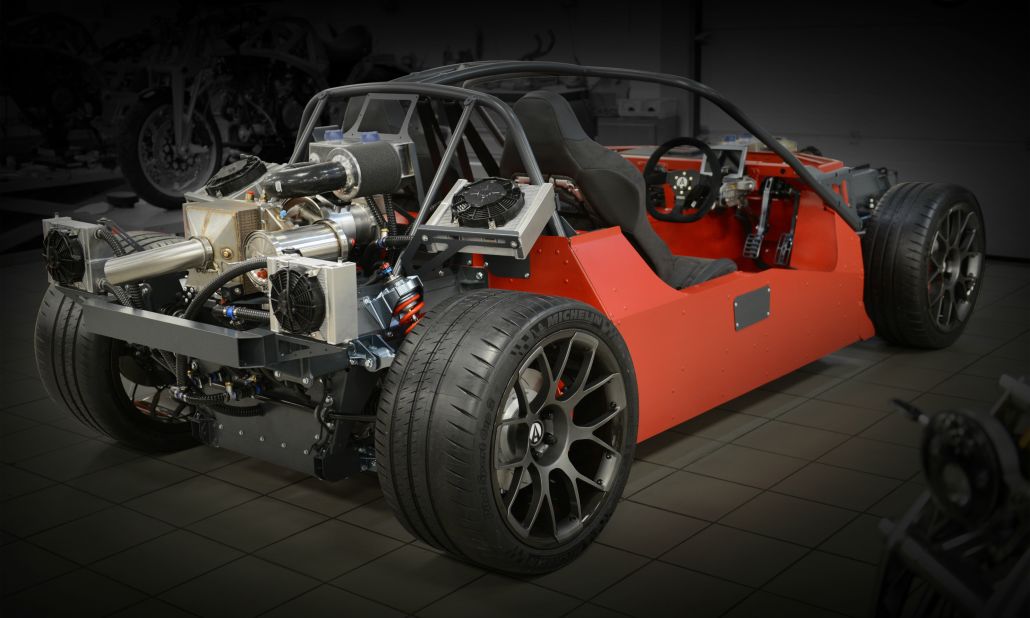 The chassis is made from aluminum with a high strength safety rollover cage, according the Ariel Motors. 