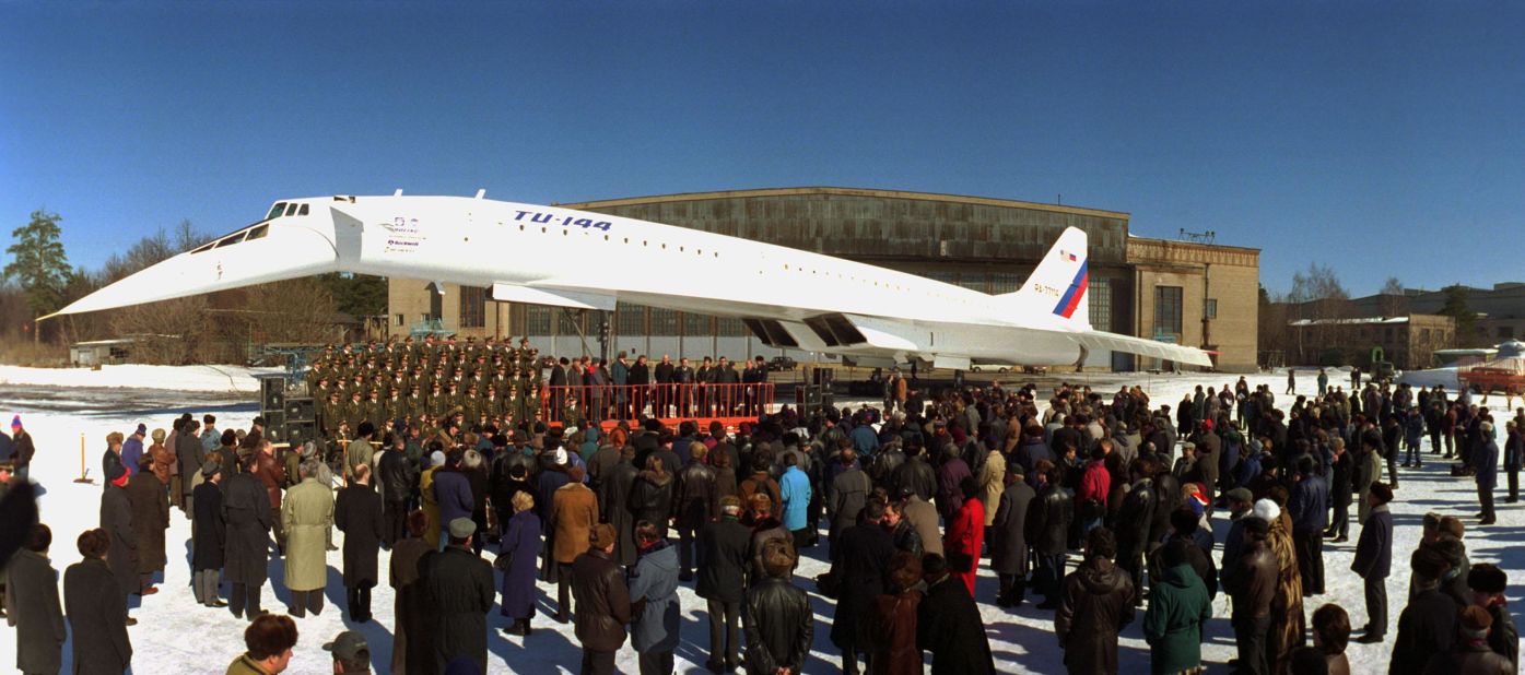 A modified Tu-144 aircraft, which had flown for less than 100 hours, was used as a supersonic flying laboratory at the Zhukovsky Air Development Center near Moscow.