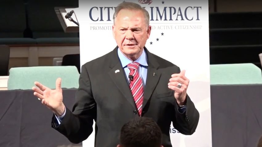 Roy Moore speaks at Citizens Impact USA.