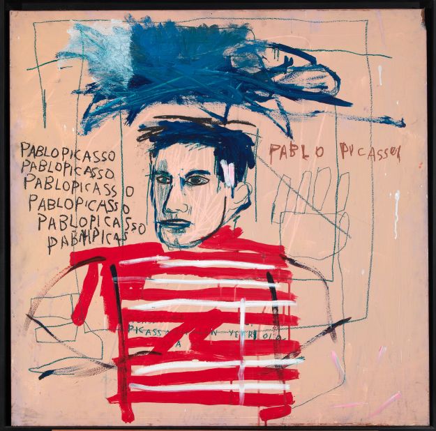 "Untitled (Pablo Picasso)" (1984) by Jean-Michel Basquiat