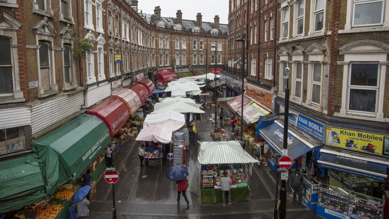 Electric Avenue is a lively market street in the heart of Brixton. 
