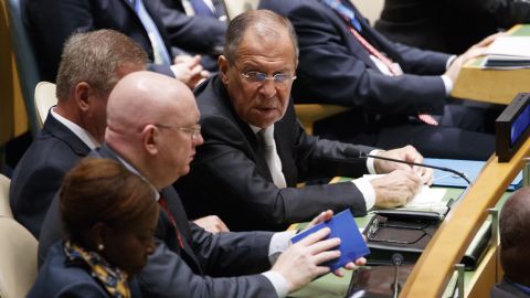 Russian Foreign Minister Sergey Lavrov.