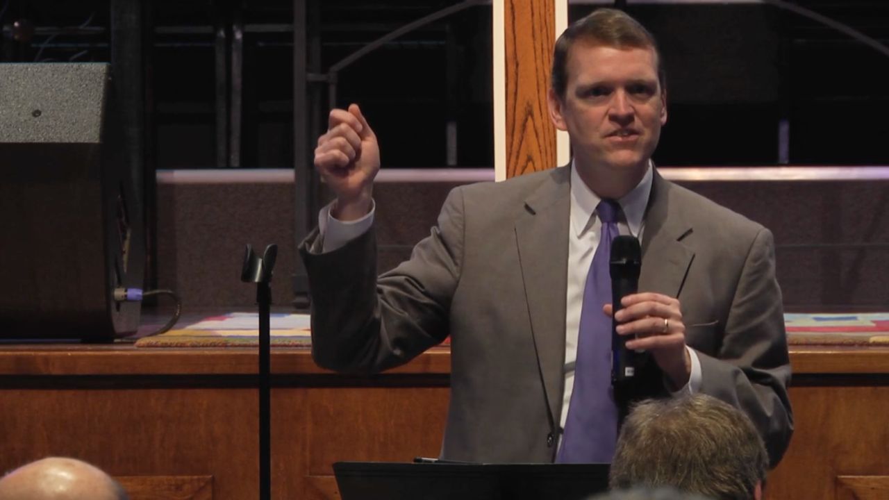 Jeff Mateer delivers a speech in May 2015.
