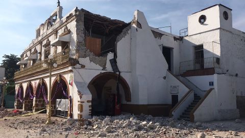 The Jojutla Municipal Palace was heavily damaged.