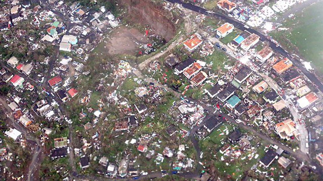 Hurricane Maria obliterated homes on the island of Dominica.