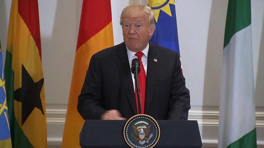 trump un african lunch