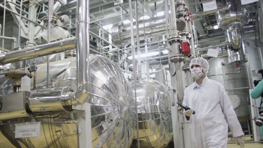 ISFAHAN, IRAN - MARCH 30:  A worker walks inside of an uranium conversion facility March 30, 2005 just outside the city of Isfahan, about 254 miles (410 kilometers), south of capital Tehran, Iran. The cities of Isfahan and Natanz in central Iran are home to the heart of Iran's nuclear program. The facility in Isfahan makes hexaflouride gas, which is then enriched by feeding it into centrifuges at a facility in Natanz, Iran. Iran's President Mohammad Khatami and the head of Iran's Atomic Energy Organisation Gholamreza Aghazadeh is scheduled to visit the facilities. (Photo by Getty Images) 