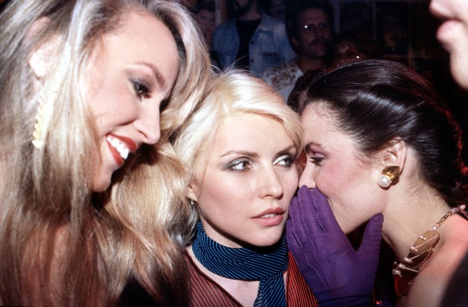 Model Jerry Hall, Blondie frontwoman Debbie Harry and Paloma Picasso were part of a long list of celebrities who frequented Studio 54.