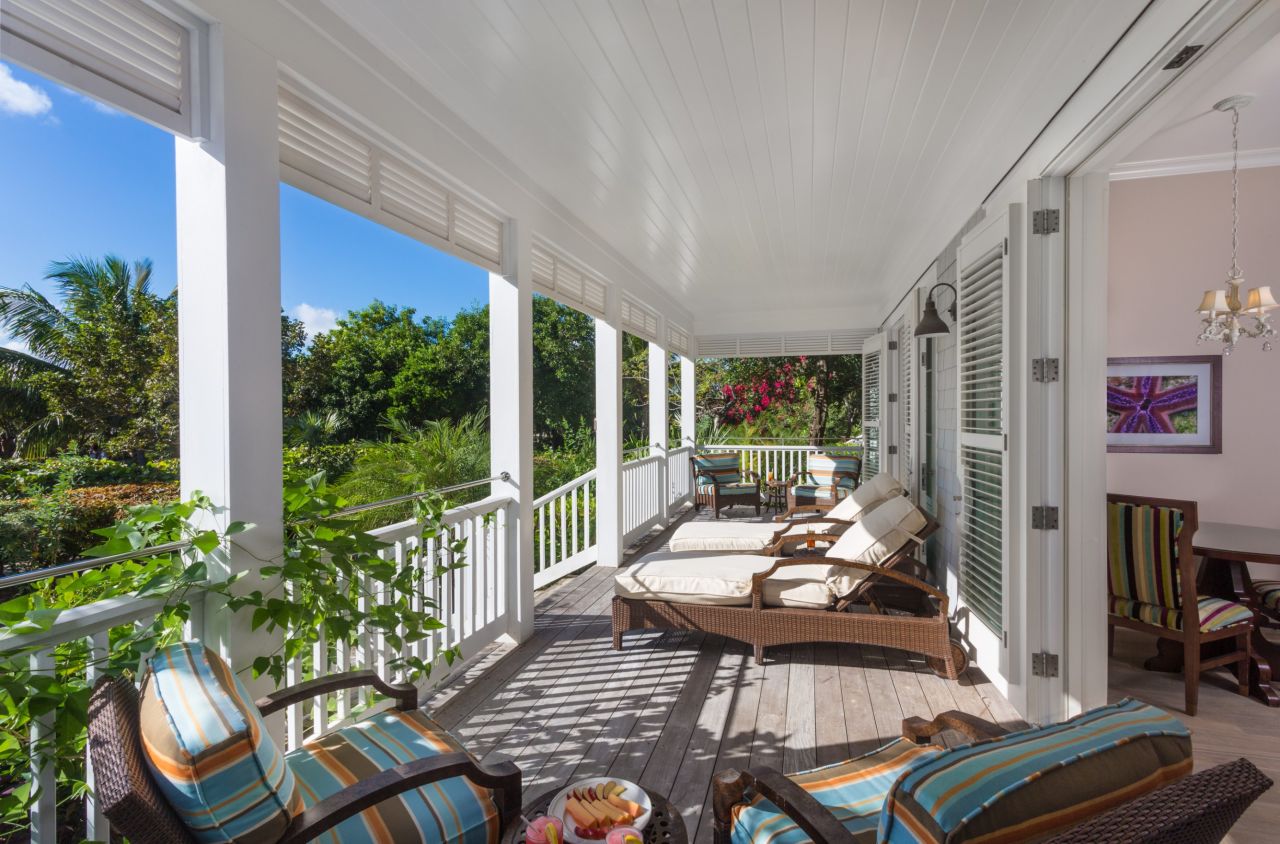 Private cottages await at Abaco Club in the Bahamas.