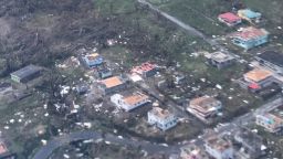 Aerial images of the destruction after Hurricane Maria to the Caribbean Island of Dominica.