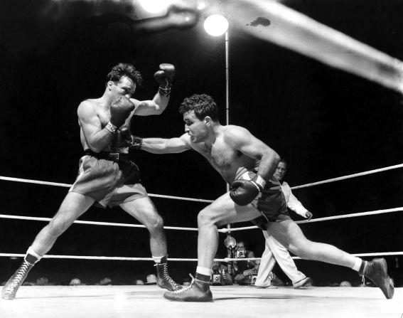 Former boxing champion <a href="index.php?page=&url=http%3A%2F%2Fwww.cnn.com%2F2017%2F09%2F20%2Fsport%2Fjake-lamotta-obit%2Findex.html" target="_blank">Jake LaMotta</a>, right, died September 19 at the age of 95. LaMotta was played by Robert De Niro in Martin Scorsese's Oscar-winning movie "Raging Bull."