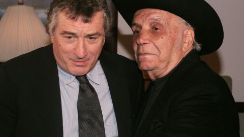 De Niro and LaMotta attend a special screening of "Raging Bull" to celebrate its 25th anniversary in 2005 in New York.