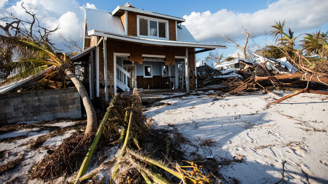 Cook Island suffered massive damage.