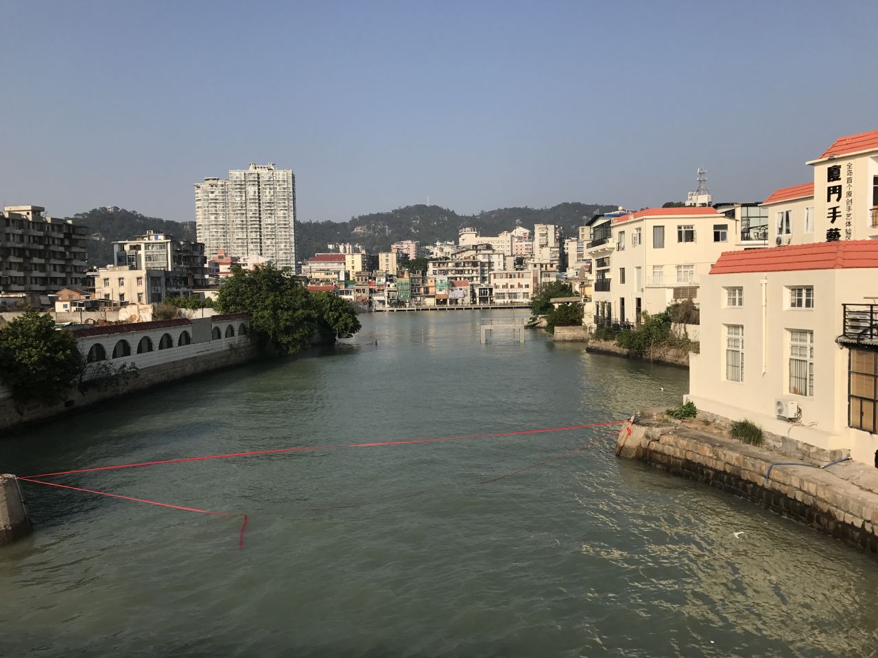 <strong>Shapowei: </strong>Harbor view of Xiamen's oldest wharf, Shapowei.  