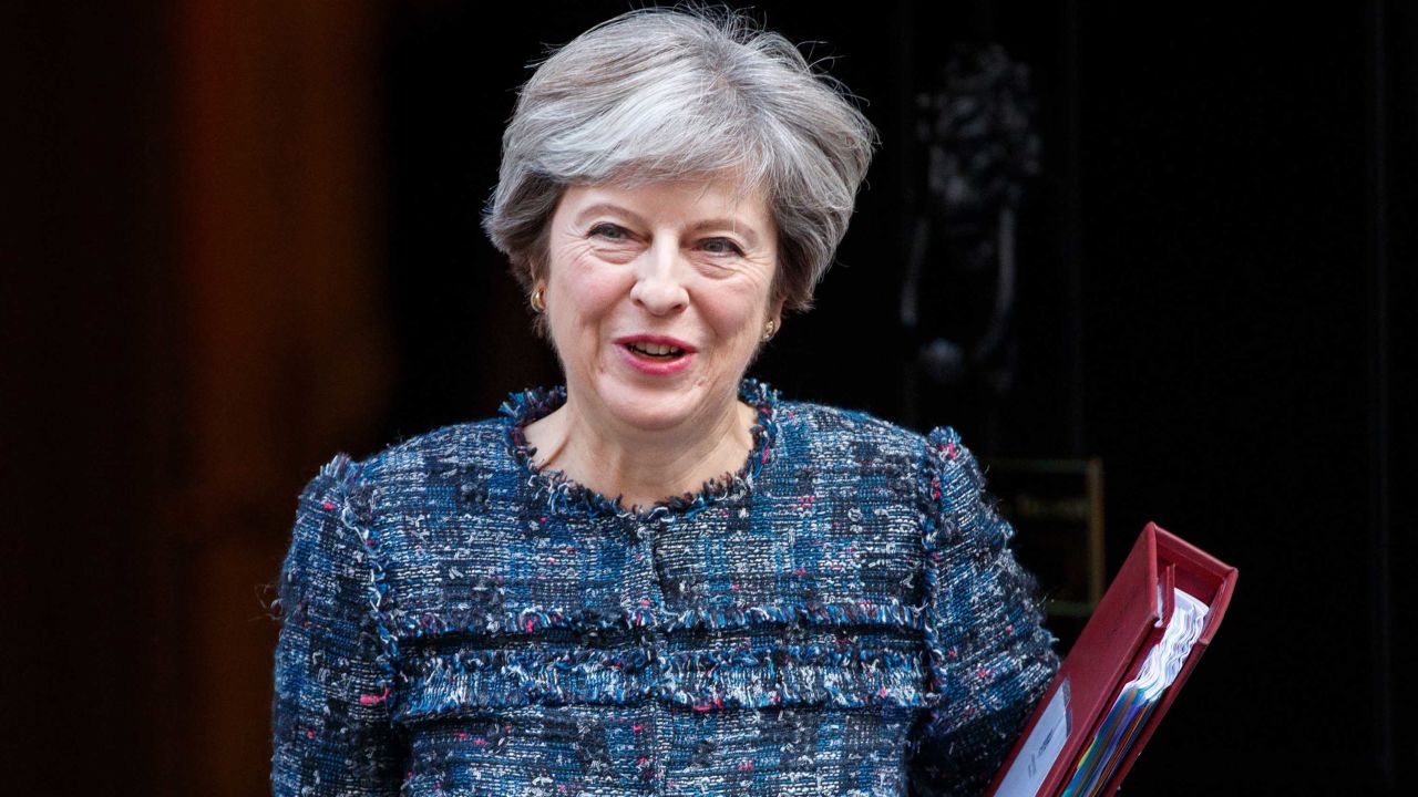 Britain's Prime Minister Theresa May leaves 10 Downing Street in central London on September 13, 2017, on her way to the Houses of Parliament to speak at Prime Minister's Questions (PMQs).
After navigating the first hurdle of a key Brexit bill, British Prime Minister Theresa May on Tuesday won another parliamentary vote which will help prevent opposition MPs from blocking future legislation. / AFP PHOTO / Tolga AKMEN        (Photo credit should read TOLGA AKMEN/AFP/Getty Images)