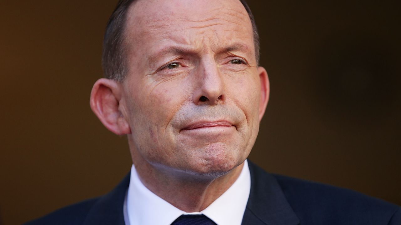 Former Australian Prime Minister Tony Abbott in September 15, 2015 in Canberra.