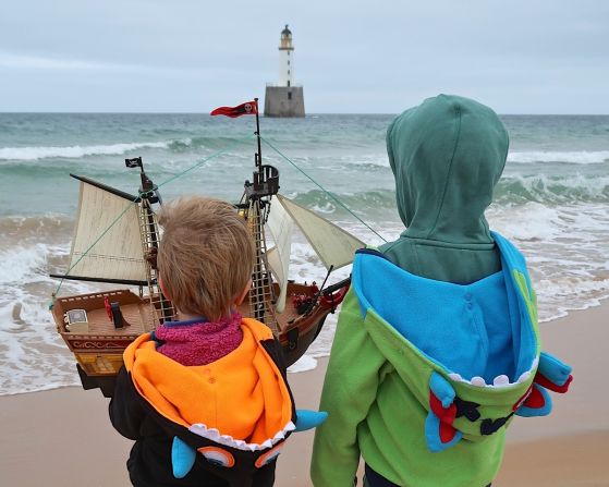 The boat belongs to Scottish brothers Harry and Ollie Ferguson.