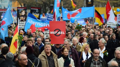 Support for the AfD grew quickly following the arrival of more than a million refugees in Germany in 2015.