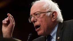 Senator Bernie Sanders, Independent from Vermont, discusses Medicare for All legislation on Capitol Hill in Washington, DC, on September 13, 2017. The former US presidential hopeful introduced a plan for government-sponsored universal health care, a notion long shunned in America that has newly gained traction among rising-star Democrats. (JIM WATSON/AFP/Getty Images)
