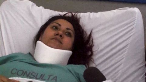 Diana Pacheco sent text messages to her husband while trapped.