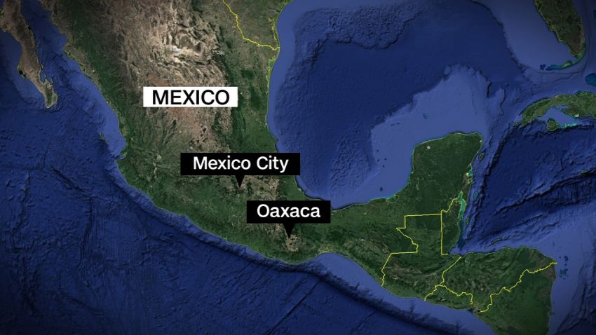 Oaxaca Mexico earthquake map