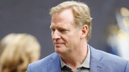 NFL Commissioner Roger Goodell attends the game between the Jacksonville Jaguars and Houston Texans at NRG Stadium on September 10, 2017 in Houston, Texas.