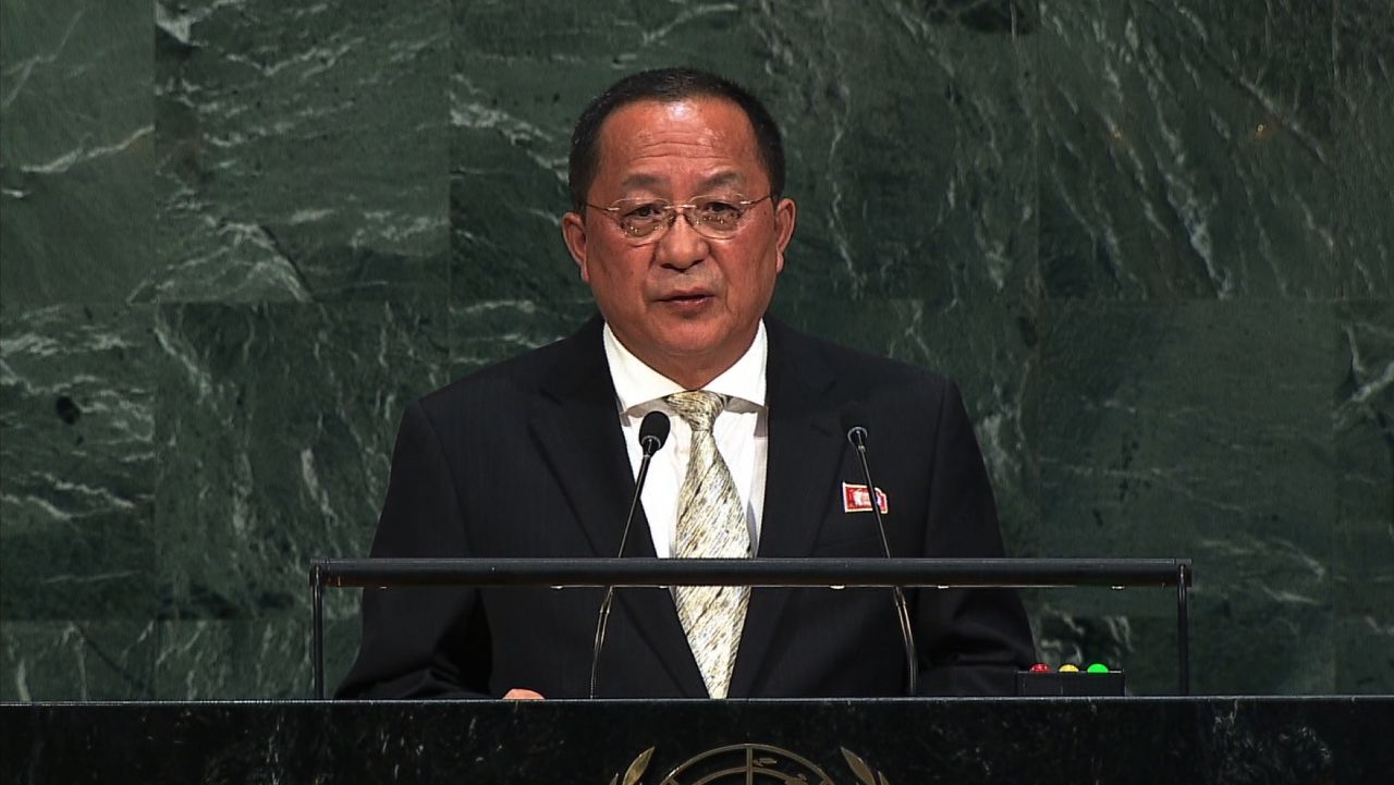 North Korea Foreign Minister Ri Yong Ho