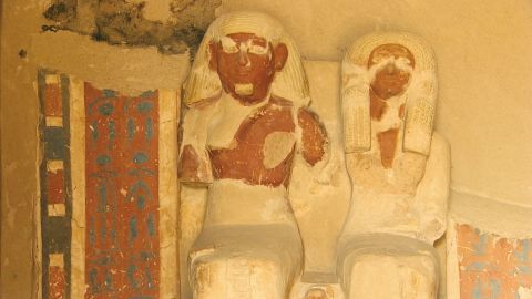 The tomb is the last resting place of husband and wife Amenemhat -- a goldsmith -- and Amenhotep.