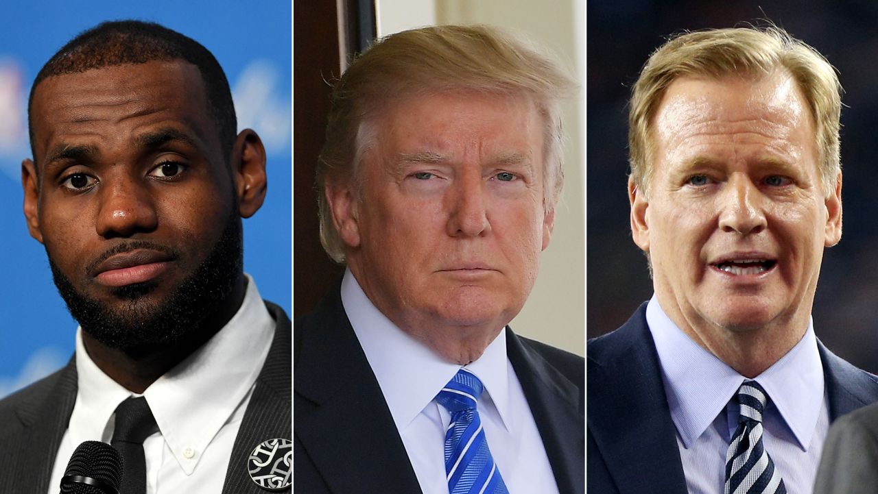 Trump Goodell Lebron split 0923