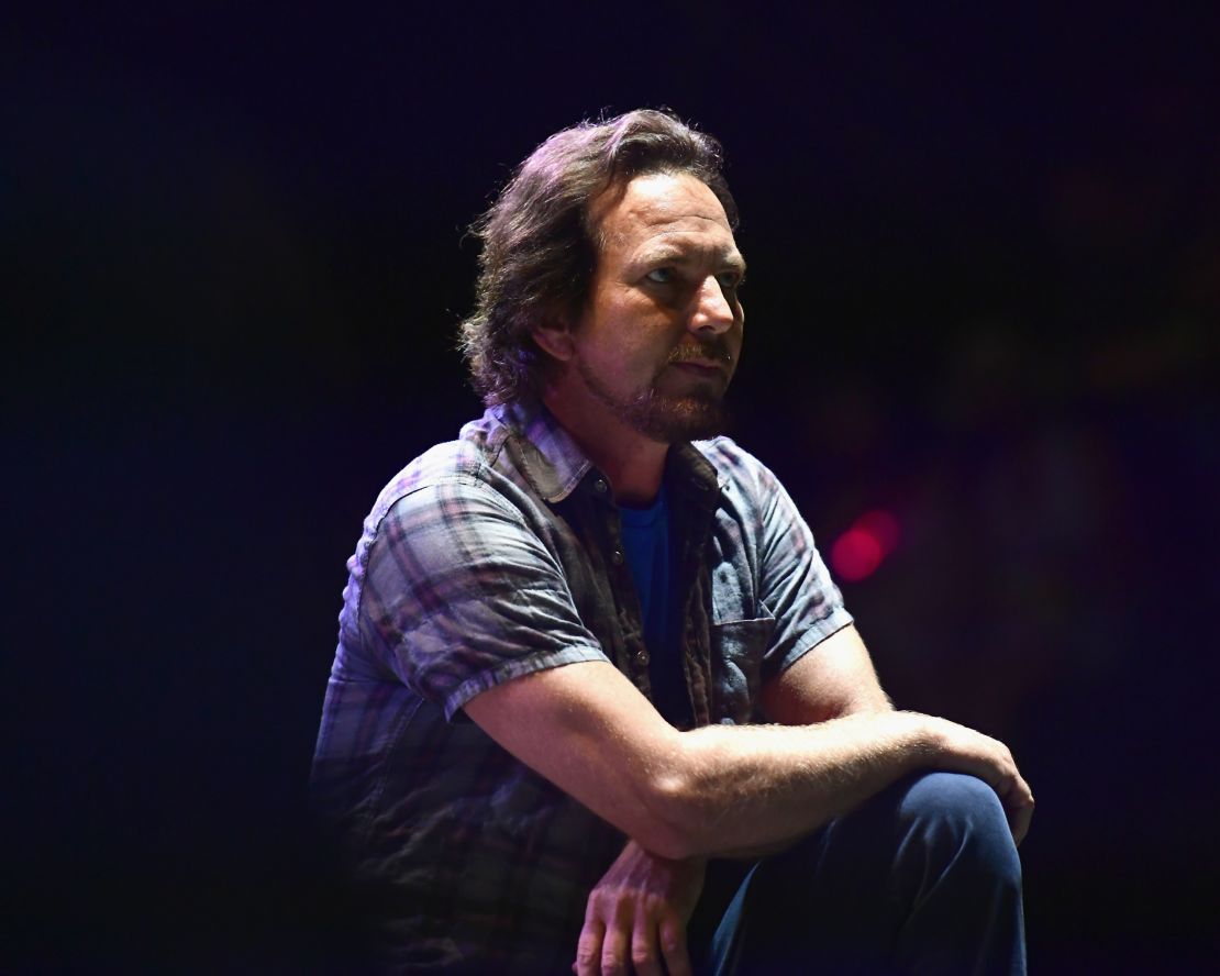 Eddie Vedder performs during Pilgrimage Music & Cultural Festival in Franklin, Tennessee, on September 24, 2017.
