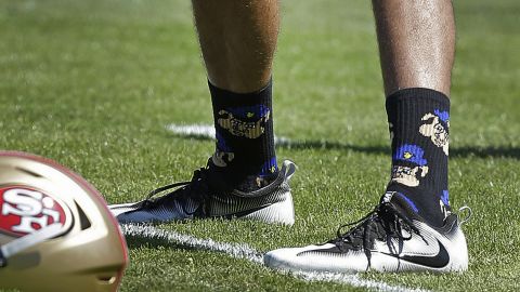 In August 2016, Colin Kaepernick wore socks depicting police officers as pigs during NFL training camp. 