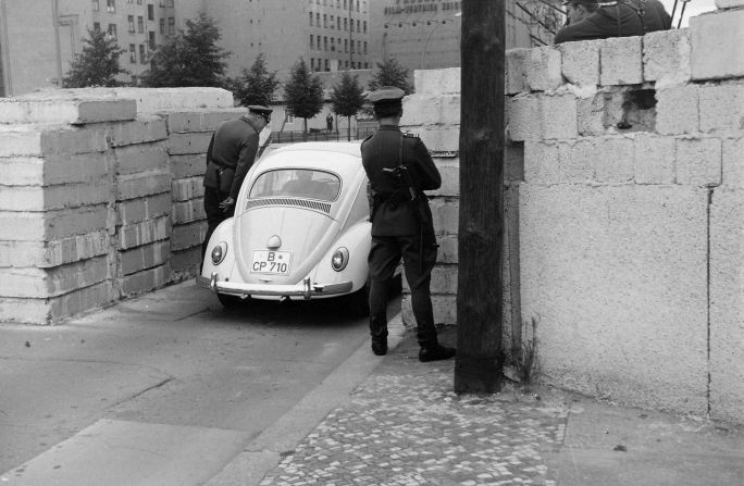 <strong>Chausseestrasse Checkpoint, Berlin, August 27, 1962</strong>: Hailstone is also known for his photographs of 1960s London. "I like to photograph interesting places," he says. "I'd just wander around with a camera and see something and think 'I'll take that.'"