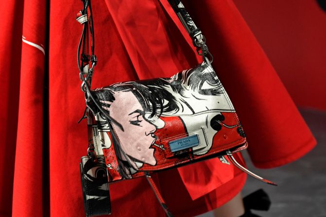 A detail from the Prada show.