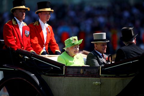 Queen Elizabeth II and Prince Philip, Duke of Edinburgh, opened Royal Ascot 2017 with the traditional procession up the course.