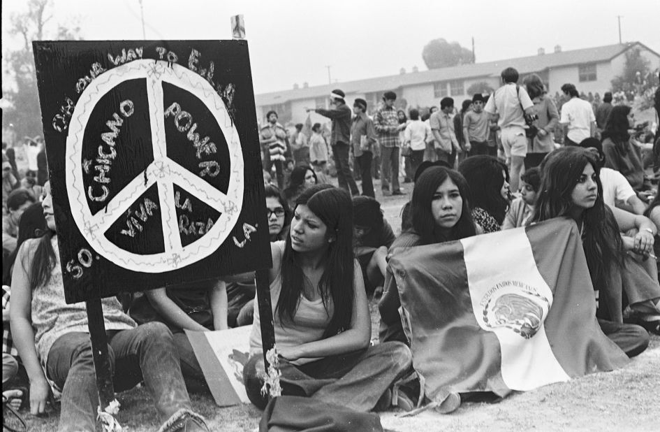 La Marcha por la Justicia, a 1971 rally protesting police brutality, in Los Angeles' Belvedere Park.
