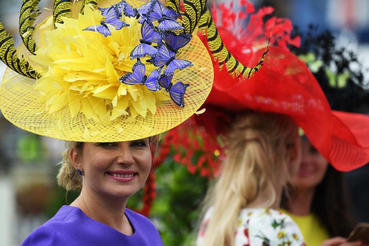 Ladies Day at Royal Ascot brought a stunning mix of color and high fashion to the Berkshire racecourse, west of London.