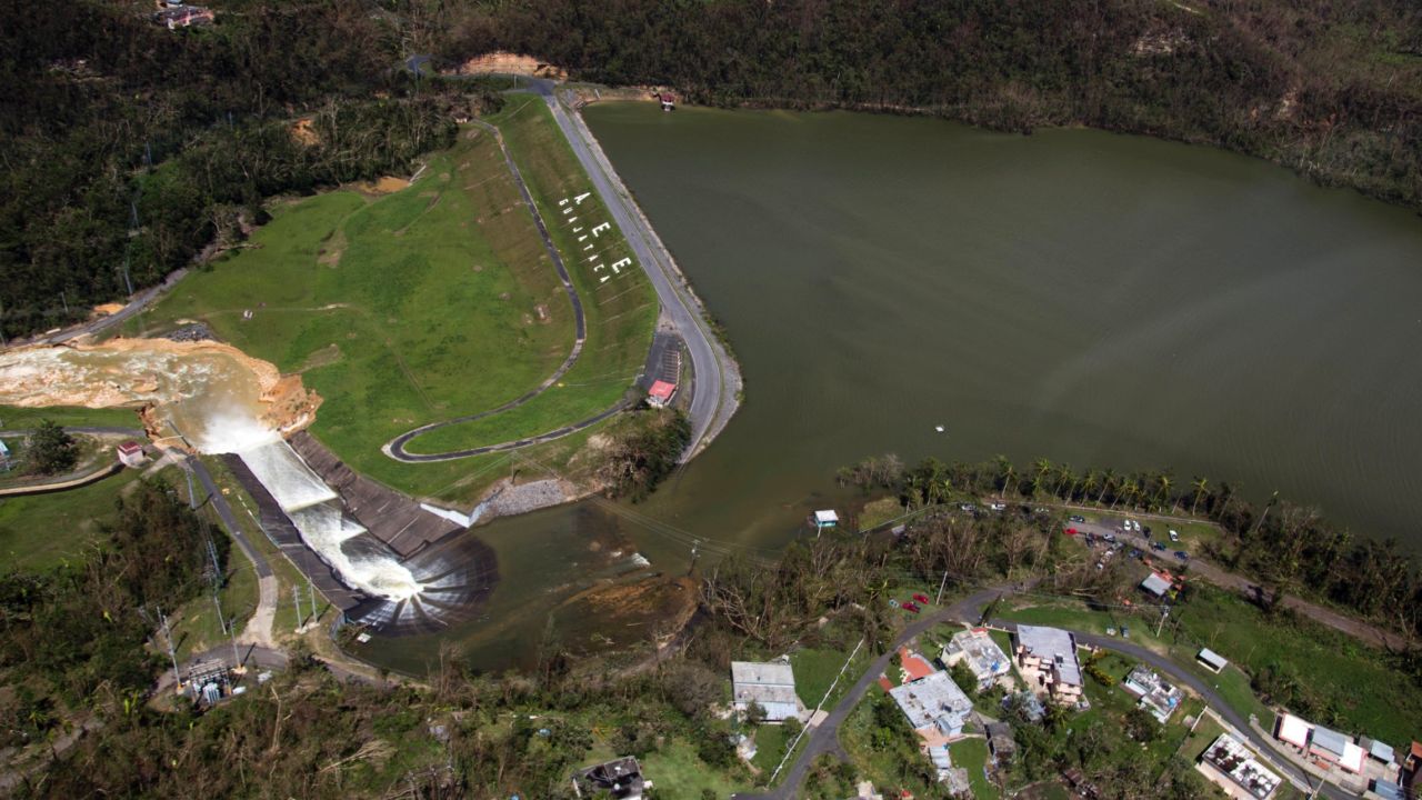The Guajataca Dam suffered "infrastructure" damage following Hurricane Maria.