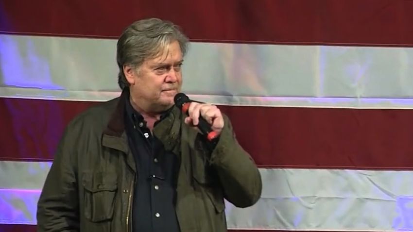 Steve Bannon at Roy Moore rally