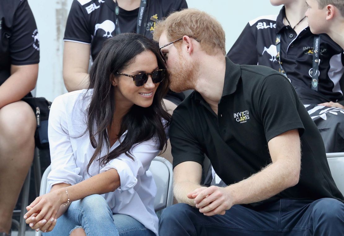 Prince Harry and Meghan Markle at the Invictus Games 2017.