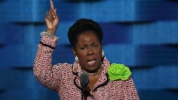 PHILADELPHIA, PA - JULY 27:  U.S. Representative Sheila Jackson Lee (D-TX) delivers remarks on the third day of the Democratic National Convention at the Wells Fargo Center, July 27, 2016 in Philadelphia, Pennsylvania. 