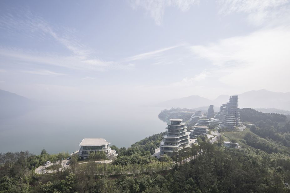 MAD Architects completed the Huangshan Mountain Village in Anhui province, China in April, 2017.